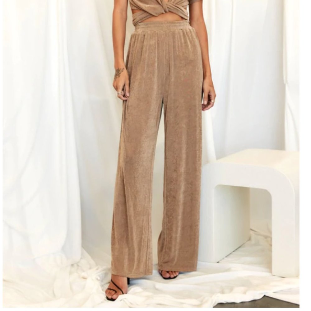 12th Tribe Walk Away Taupe Pants